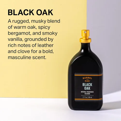 Vista 5 de Barrel & Oak Colonia para hombres, fragancias naturales a base de aceite esencial para hombre, colonia de hombre de larga duración para el día