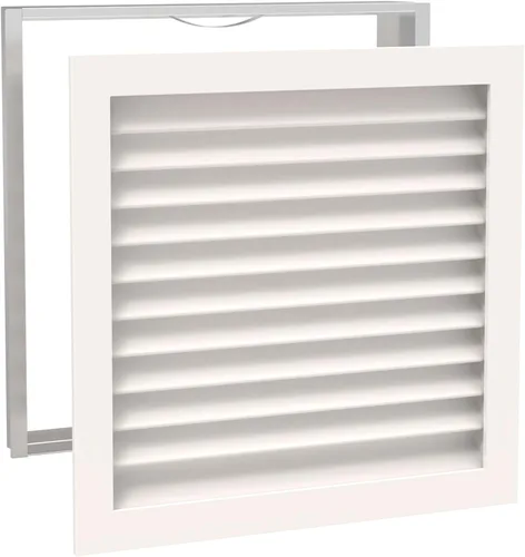 Vista 12 de Worth Home Products - Rejilla de retorno de CA de lujo de 12 pulgadas de ancho x 12 pulgadas de alto x 3 pulgadas de profundidad solo para paredes