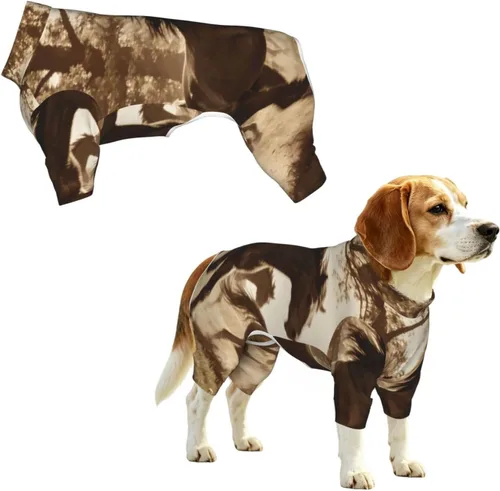 Vista 11 de SWEET TANG Funny Unique Pet Onesie Calming Shirt Christmas Buffalo Plaid Pattern (253)