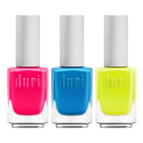 Vista 28 de duri Esmalte de uñas, 760 A Million Likes, purpurina metálica morada, cobertura completa, acabado brillante, secado rápido, duradero, cosméticos