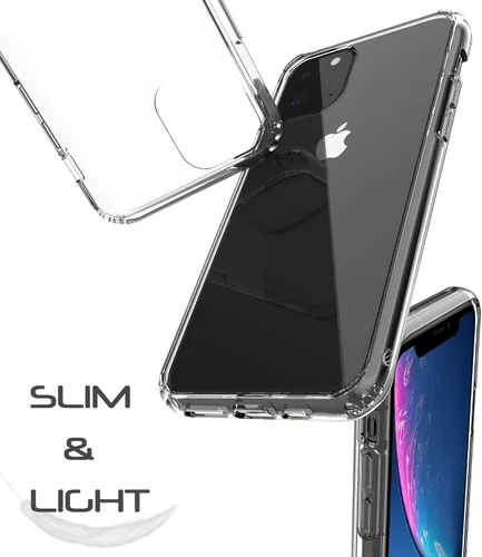Vista 5 de Luvvitt Clear View - Carcasa diseñada para iPhone 11 Pro + protector de pantalla de vidrio templado para Apple iPhone XI 11 Pro de 5.8 pulgadas