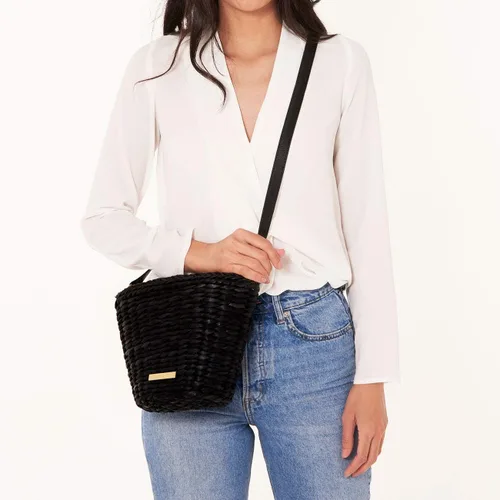 Vista 2 de KATIE LOXTON Freya - Bolso bandolera convertible de paja tejida para mujer