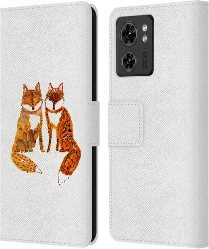 Vista 7 de Head Case Designs Officially Licensed Wyanne Blue Watercolour Bear Animals 2 Leather Book Wallet Case Cover Compatible with Motorola Moto Edge 40