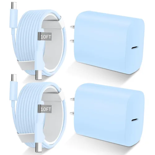 Vista 12 de Cargador para iPhone 16 15 Pro Max de carga rápida, bloque de carga USB C de 20 W para iPhone 16 15 con cable de carga tipo C de 3 metros