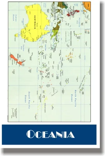 Vista 6 de Set de carteles de mapa de los continentes 7