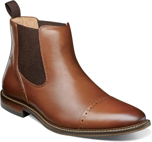 Vista 4 de STACY ADAMS Botas Chelsea con punta de casquillo Maury para hombre