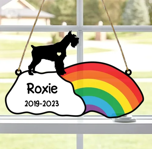 Vista 71 de LOVELYPOD Rainbow Bridge - Regalos conmemorativos para mascotas, regalos conmemorativos para perros afganos por pérdida de sabueso afgano, regalo