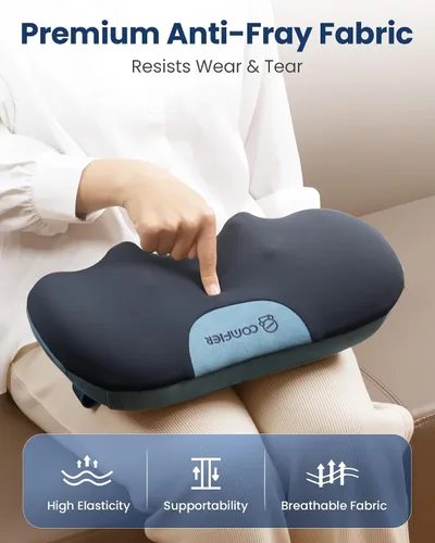 Vista 15 de COMFIER Almohada Masajeadora Shiatsu para Cuello y Espalda con Calor, Almohada Masajeadora para Cuello con Amasado 3D de Tejido Profundo