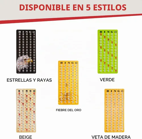 Vista 9 de MR CHIPS Tarjeta de bingo principal con punta de dedo a prueba de atascos con ventanas deslizantes Tarjetas de llamadas de cartón grandes