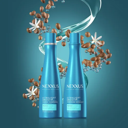 Vista 6 de Nexxus Champú y acondicionador ultraligero para cabello seco y encrespado, tratamiento suave para bloquear el encrespamiento, 13.5 onzas