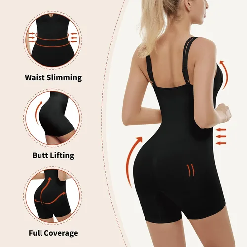 Vista 2 de AMRIY Faja moldeadora para mujer, con control de abdomen, sin costuras, para levantamiento de glúteos