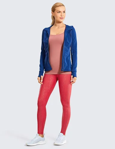 Vista 3 de CRZ YOGA - Leggings de piel sintética mate para mujer, de 25 a 28 pulgadas, pantalones de cuero elásticos de cintura alta, mallas de cuero