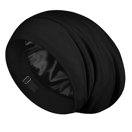 Vista 15 de LULUSILK Gorro de Dormir con Forro de Seda de Morera, Se Acabó el Cabello Encrespado y Enredado, Envoltorio de Cabello de Seda que se Mantiene