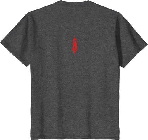 Vista 82 de Slipknot Tribal Calavera playera, niños 12, Rojo