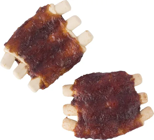 Vista 3 de DreamBone Grill Masters Ribs, masticables sin cuero crudo para perros, 5 medias rejillas