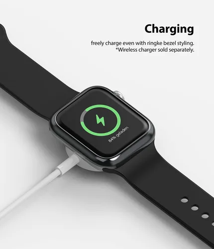 Vista 8 de Ringke Estilo bisel para Apple Watch Series 6, 5, 4 (1.575 pulgadas), SE 3, 2, 1 (1.575 pulgadas), marco de acero inoxidable con estilo antiarañazos