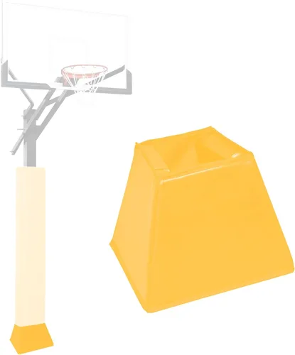Vista 8 de Base acolchada de baloncesto de base cuadrada para baloncesto, almohadilla cuadrada de alta resistencia, para exteriores se adapta a 4 x 4 pulgadas