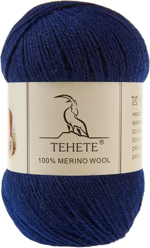 Vista 10 de Hilo de Lana Merino 100% para tejer, 3 capas, hilo de ganchillo lujoso, cálido, suave, ligero (rosa claro, 3 ovillos)