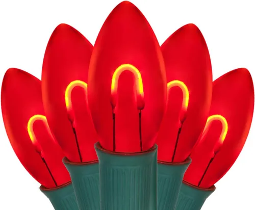 Vista 15 de Wintergreen Lighting - Luces navideñas inastillables FlexFilament LED C9 Azul