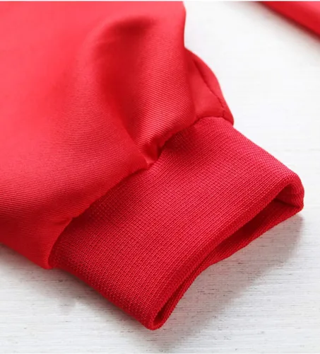 Vista 3 de Angelaicos Conjunto completo de overoles unisex rojos para fiesta de Halloween