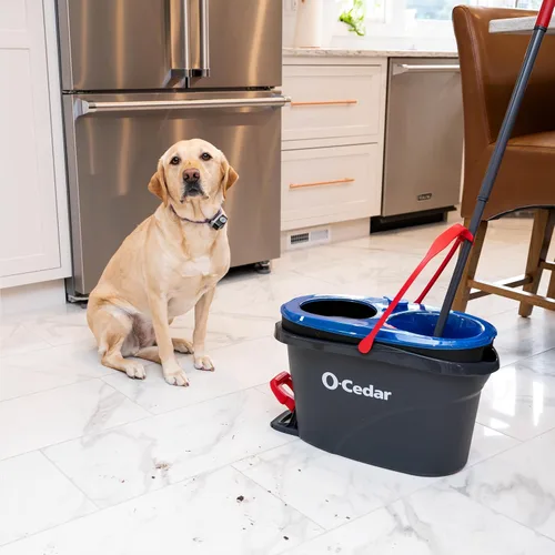 Vista 15 de [Usado] O-Cedar RinseClean - Sistema de trapeador giratorio y cubeta Limpia con agua limpia Elimina el 99% de las bacterias Trapeador giratorio