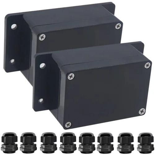 Vista 23 de Caja de conexiones Caja de conexiones IP65 impermeable de plástico ABS para proyectos eléctricos Caja de conexiones de alimentación Cajas