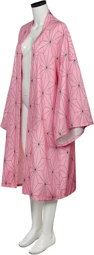 Vista 5 de Kamado Nezuko - Disfraz de anime para mujer y niña estilo kimono para fiesta de Halloween