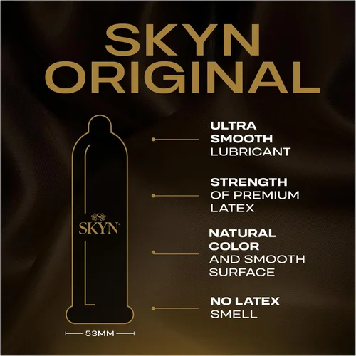Vista 6 de SKYN Condones extra tachonados de 22 unidades ultra finos de tacto natural con 24 condones lubricados de poliisopreno premium originales