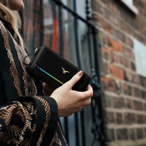 Vista 7 de Altavoces Bluetooth portátiles de 40 W, IP67 impermeable inalámbrico resistente con graves adicionales activos, entrada AUX/USB, Bluetooth 5.3