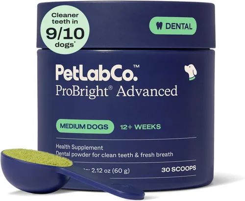 Vista 13 de PetLab Co. ProBright Advanced - Polvo dental para perros extra pequeños, 30 cucharadas