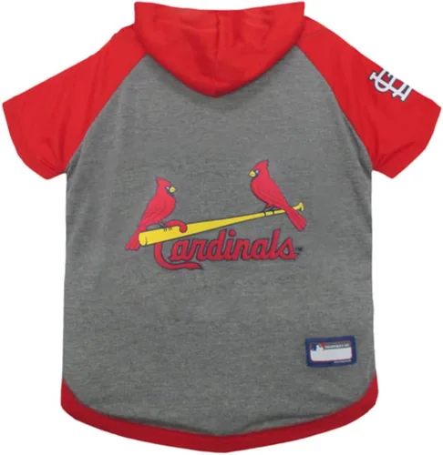Vista 24 de Sudadera con capucha MLB para perros y gatos - Camiseta con capucha para perros Philadelphia Phillies, extra pequeña. - Sudadera con capucha