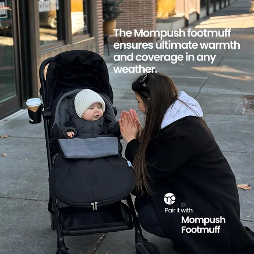 Vista 7 de Mompush Saco y funda para cochecito de invierno Bolsa universal para todas las estaciones para bebé, resistente a la intemperie con forro polar