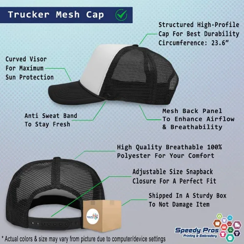 Vista 2 de Speedy Pros Gorra de béisbol Trucker Hat Lake Squad Camping Lake Snapback para hombre y mujer