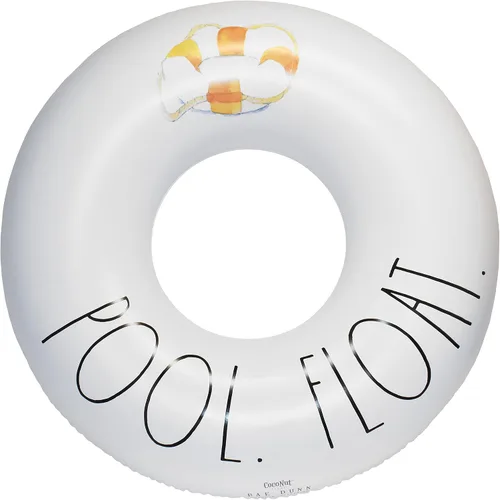 Vista 16 de Rae Dunn x CocoNut Flotador de anillo flotante, tamaño adulto, balsa inflable grande de 48 pulgadas y tubo interior de agua duradero, fácil