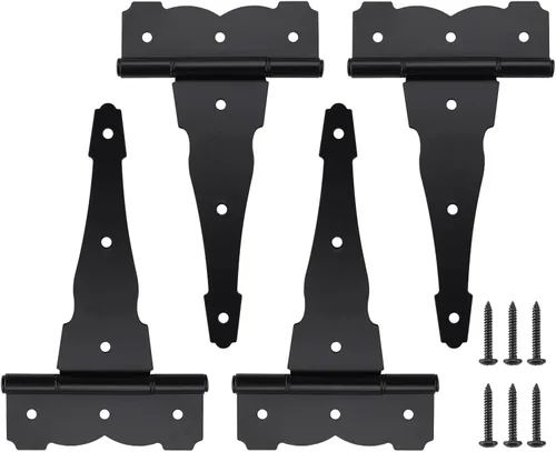 Vista 11 de HOME MASTER HARDWARE Bisagras de puerta resistentes de 8 pulgadas, paquete Negro