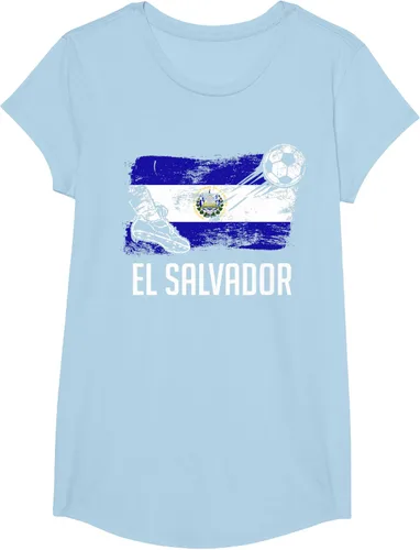 Vista 12 de Camiseta salvadoreña con bandera de fútbol salvadoreño