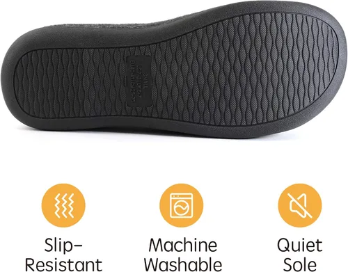 Vista 18 de RockDove Pantuflas tipo zueco con forro de sherpa para hombre