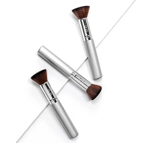 Vista 7 de PÜR MINERALS Cepillo de cincel, cepillo de maquillaje de parte superior plana, sintético, cerdas libres de crueldad, 1 unidad
