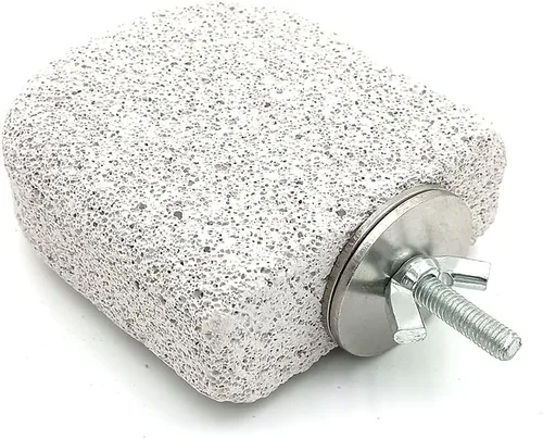 Vista 5 de Shelltech Repisa de piedra pómez de lava para pájaros, chinchillas, repisa de escalada, repisa de diente, pico de molienda, soporte de perca