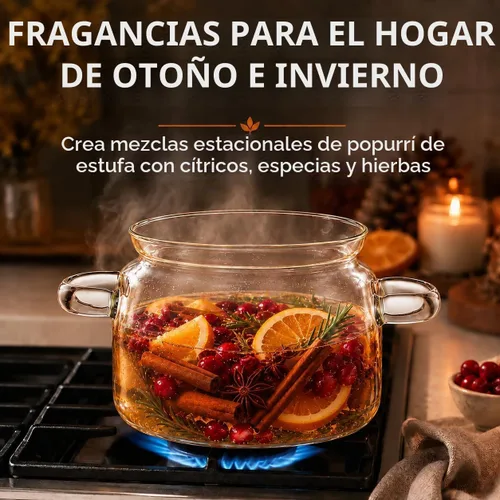 Vista 7 de Olla de vidrio de 3.2 cuartos de galón con tapa y marcas de medición