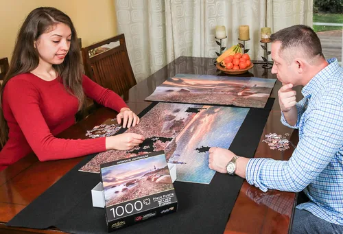 Vista 5 de Montauk - Rompecabezas de 1000 piezas para adultos, parques nacionales escénicos, paisaje oceánico, playa, un juego educativo y divertido