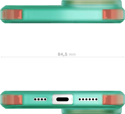 Vista 173 de Ghostek Covert Clear - Funda transparente para iPhone 15 Plus, silicona a prueba de golpes, compatible con accesorios Apple MagSafe, funda Negro