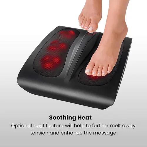 Vista 6 de HoMedics, Masajeador de pies Shiatsu de triple acción con calor Cabezales giratorios de amasamiento profundo y calor calmante Diseño grande
