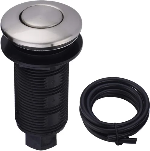 Vista 7 de Botón de interruptor activado por aire para la pieza de eliminación de basura del fregadero, bronce frotado con aceite Un bronce aceitado