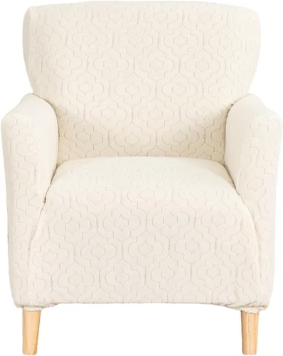 Vista 14 de NILUOH Funda para Sillón de Banquete de 1 Pieza Elástica Fundas para Sillas con Brazos Estampada Suave Funda para Silla de Acento Antideslizante