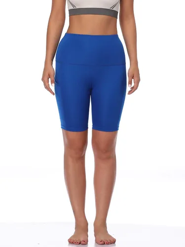 Vista 5 de NELEUS Women's 3 Pack Athletic Shorts for Biker Running Workout with Pocket