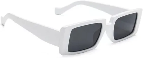Vista 7 de Gafas de sol rectangulares de moda retro de los años 90 para mujer marco cuadrado protección UV400