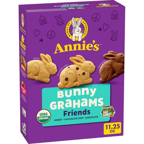Vista 61 de Annie's Organic Chocolate Bunny Graham Snacks, 7.5 onzas