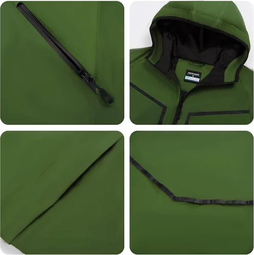 Vista 5 de K.E.J. Chaqueta de lluvia de golf, impermeable, trajes de lluvia de golf para hombres, equipo de lluvia de golf