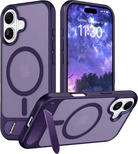 Vista 195 de Funda para iPhone 11 con compatibilidad magnética, [Soporte invisible incorporado][Compatible con MagSafe]